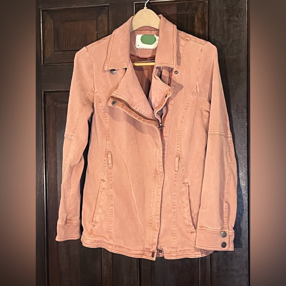 Anthropologie Coral Utility Jacket